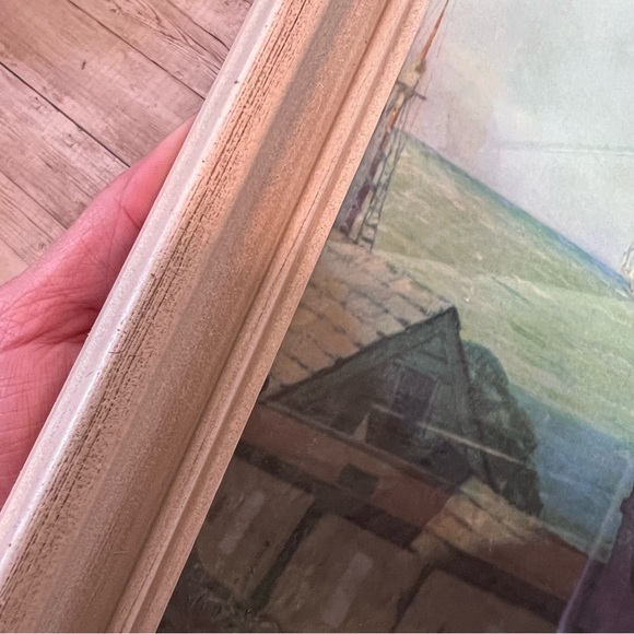 💚Norman Rockwell large “Looking Out to Sea” framed print - Picture 5 of 6